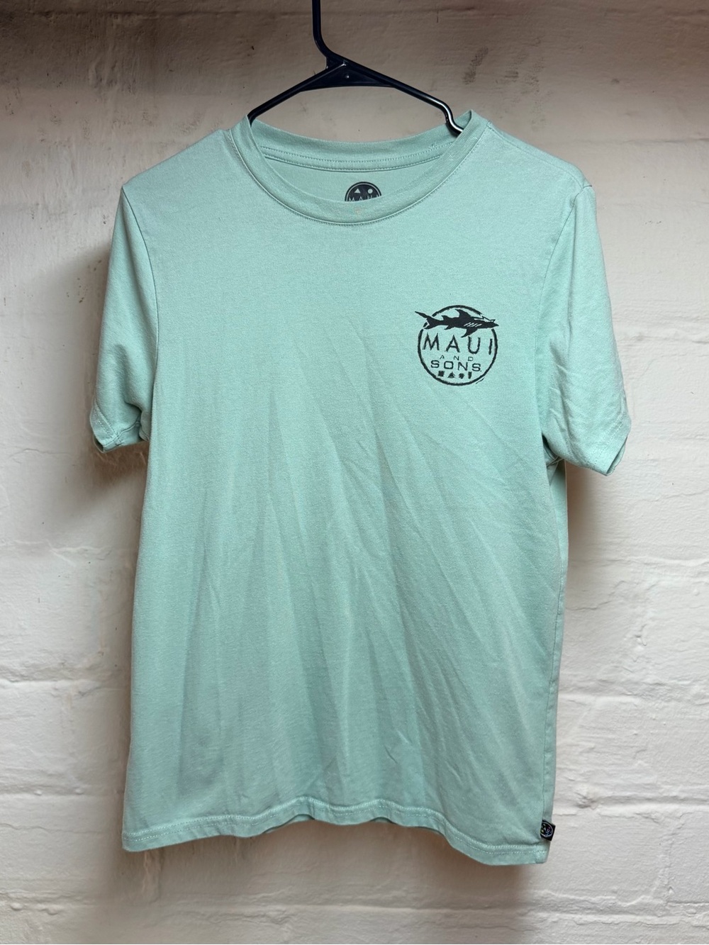 Maui and Sons Light Mint Short Sleeve Logo Tee